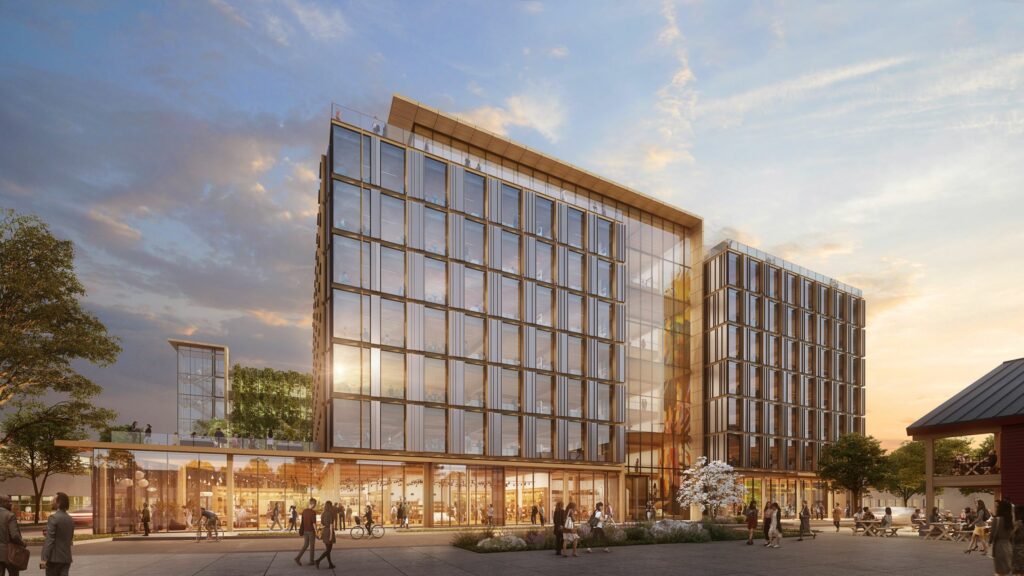 Cross-Laminated Timber Office Building in Maine